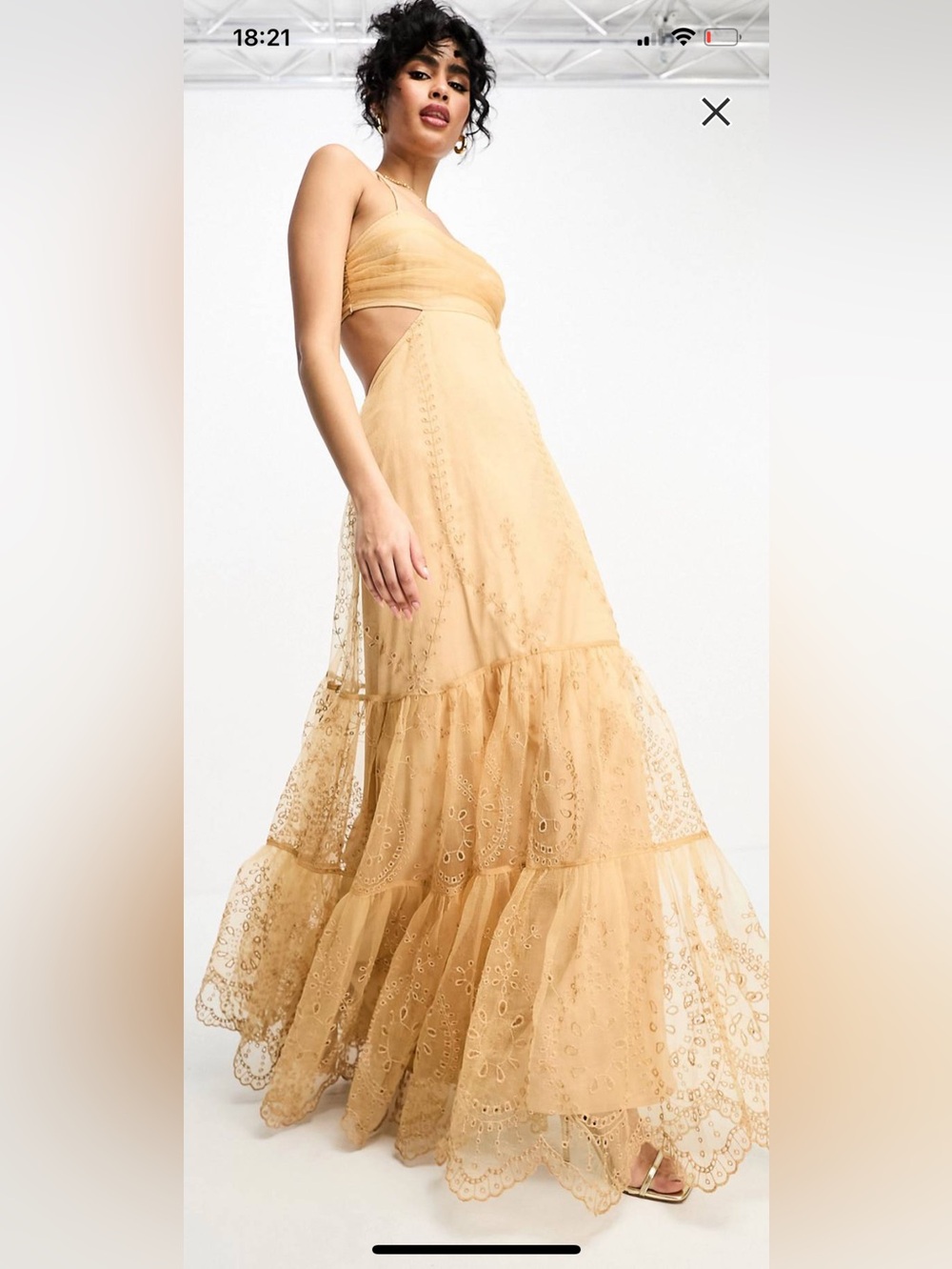 Golden Tulle Dress